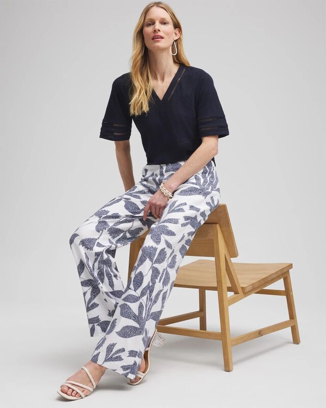Linen Ladder Lace Tee - image 2